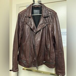 All Saints Large Leather Jacket